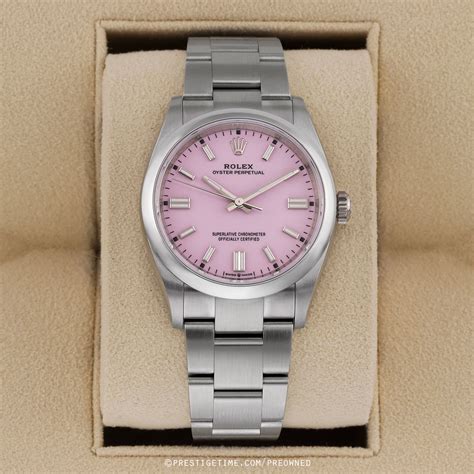 rolex pink pyster|Rolex Oyster perpetual date 36mm.